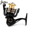 Reels JITAI Saltwater Alluminum Alloy Spinning Reels Carp Fishing 11+1BB 5.2:1 Fishing Wheels With Stainless Handle Soft EVA Knob