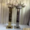 Decoração de festa adereços de casamento estrada chumbo pedestal corredor decoração suporte decoração recepção decorações peças centrais 552 gota entrega h dhi5d