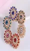 36 pçs / lote pinos magnéticos em forma de flor para lenços Hijab colorido botão magnético de strass 3186442