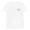 T-shirt femme Pasta Not Patriarcat Pocket Letters Imprimé Féministe Blanc T-shirts Été Manches courtes Lâche Coton Crewneck Girl Power Top Tee J240224