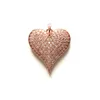 5pcs Cubic Zirconia Paved Heart Charms Pendant for Women Bracelet Necklace Bangle Making Gold Plated Handcraft Jewelry Accessory 240222