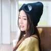 Berets Caps Ear Protection With Glasses Pilot Cap Skullies Women Wool Korean Beanies Ski Knitted Hats