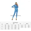 Dames jumpsuits Rompertjes Dames 2 Kostuum voor vrouwen Mannen Cosplay Jumpsuit Halloween Adt Print Eendelige romper Kleding Drop Delive Dhost