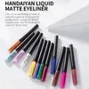 HANDAIYAN 12 couleurs mat liquide Eye Liner stylo ensemble Quickdry longue tenue imperméable Eyeliner crayon durable yeux maquillage sans bavures 240220