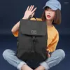 Okul çantaları şık 13 14 15.6 inç dizüstü bilgisayar backpack kadın moda su geçirmez oxford kumaş kolej defter çantası okul çantası mochila