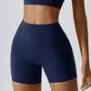 Shorts ativos de cintura alta elástico esportes fitness feminino verão sexy correndo leggings agachamento à prova yoga bottoms