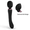 Vibrateurs Banndo s New Charlie Charge Av Shaker Dispositif de masturbation Double tête Bâton de massage Fournitures de flirt 240224