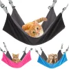 Cages Les hamacs suspendus pour petits chats et chiens peuvent être utilisés pendant les quatre saisons avec une couche de nylon en peluche et imperméable pour suspendre des fournitures pour animaux de compagnie