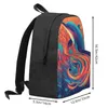 Rucksack, Motiv: Delphin, Abstraktion, Illustration, Herren, Polyester, Fahrradrucksäcke, langlebig, lustig, Schultaschen, Rucksack