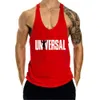 Canotte da uomo Bodybuilding Canotta da uomo Canotta casual con stampa di lettere Gym Men Vest Crop Debardeur Homme Fitness Canottiera Canottiera Canottiera per uomoL2402