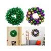 Dekoracyjne kwiaty st. Patrick's Day Wreath Walling Ornament Decoration Front Door for Wedding Festival Garden Farmhouse