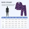 Men's Sleepwear Cute Birds Pajama Sets Pink And Navy Flamingo Lovely Man Long-Sleeve Casual Home 2 Piece Suit Plus Size 2XL