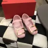 New Girl Princess shoe Shiny patent leather Child Sneakers Size 26-35 Including shoe box Metal metal baby flat shoes 24Feb20