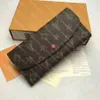 Designer Woman Wallet Women Purse Original Box Wallets Card Holder Flower Serienummer Datumkod Fashion300Q