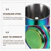 Servis uppsättningar kaffetillbehör cup rostfritt stål dripper metall häll över filtermuggar verktygstillbehör