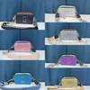 Detaljhandel 2023 Nya kvinnor axelväska lapptäcke färg bärbar textur kamera väska mode messenger väskor269l