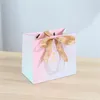 Jewelry Pouches 10 Pcs Gradient Paper Gift Bag With Ribbon Pink Fashion Design Package Shopping Bags For Year Birthday Party Valentine's Day