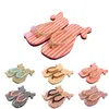 Summer Fruit Slipper Cartoon Cute Home Candy Series Flat Bottom Clamping Cartoon Slippers green pink trend