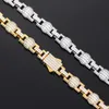 Diamond Pass Test 7mm 18-24inch Gold Plated S925 Sterling Silver Moissanite Bubble Chain Necklace Bracelet Links Jewelry For Men Women Nice Gift