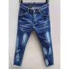 Jeans Strappati Con Stemma Nero Elasticizzato Moto in Denim Lavato Slim Fit Alla Moda Da Uomo Pantaloni Hip HOP A Pannelli