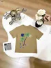 Merk baby t shirts kokosnootboompatroon kind korte mouw topgrootte 100-150 cm designer Kinderkleding katoenen jongens T-stukken 24Feb20