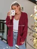 Suéteres femininos outono cardigans grossos 2024 primavera oversized leve moda suéteres plus size roupas de malha