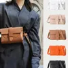 Kvinnor på flera sätt konvertibla bältespåse midja handväska äkta läder sling bröstväska för flickor275d