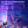 Star Lights Aurora Galaxy Moon Projecteur avec télécommande Sky Night Lampes Enfants Adultes Cadeau Bluetooth Musique Ser Home Decor 240220