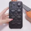 Custodie in pelle PU Heart Love per Iphone 15 Pro MAX 14 Plus 13 12 11 Iphone15 Cover posteriore rigida per telefono cellulare moda