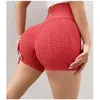 Short actif de Yoga en Spandex pour femmes, taille haute, butin d'entraînement, vêtements de Fitness, vêtements de sport pour dames, tissu dimensionnel 3D