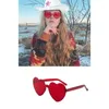 Berets Handmade Wedding Party Bride Cowgirl Hat With Heart Sunglasses Bridal Western Sequins Star Pattern Sunproof Tools