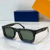 2024 Summer Nowe Super Vision Square Okulary przeciwsłoneczne Mężczyznę Mash Mash Black Rubber Square Frame Fashion Hase Style Okulary przeciwsłoneczne Z2407