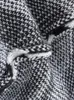 Kvinnors stickor överdimensionerade V-ringar zebror randig kofta för kvinnor långärmade fickor quiltad skarvad tröja chic modedesigner ytterkläder