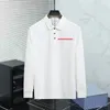 Designers de luxo homens polos t-shirt jaquetas pulôver moletom casacos moda homens mulheres manga comprida camisas polo carta casaco de algodão puro roupas de alta qualidade top