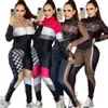 Neue Damen-Sportbekleidung, Designer-Modemarke, zweiteilige Sportbekleidung, Jacke, elastische Taille, lässiges Set D0059