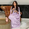 Ethnische Kleidung Sommer Kimono Abayas für Frauen bescheidene muslimische marokkanische Dubai Mode lässig offene Abaya Seide Satin Corban Eid Al Adha 2024