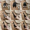 Designer Fashion Women Sandals Slippers High Heel Luxury Designer Lady Gentlemen Colorful Canvas Letter Anatomic Leather slide 6 style Model 34-40