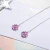 Dangle Earrings Trendy Cherry Blossoms For Women Inlaid Zircon Korean Temperament Ear Line Girls Ladies Fashion Jewelry Wholesale