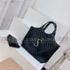 Sac à provisions de haute qualité en cuir d'agneau matelassé noir et blanc couleur classique grande capacité sac à main de loisirs pour femmes w249b