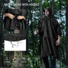 Raincoats 2X 3 in 1 Waterproof Raincoat Rain Coat Men Women Awning From the Motorcycle Poncho Picnic Mat