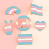 Brooches Transgender Badges Love And Peace Equality Flag Gesture Custom Collection Lapel Pins Jacket Jeans Jewelry Accessories