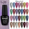 IBDGEL 15 ml Crystal Lacquer Nail Art Glitter Pearl Shimmer Color Diamonds Soak Off UV Gel nagellack Semi-permanent lack 240219