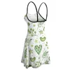 Women's halter dress Basic waist style Adjustable shoulder strap Comfortable breathable simple fashion casual St. Patrick's Day 90% polyester +10% Spandex 168g white