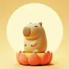 Cute Cartoon Capybara Silicone Night Light USB Rechargeable Timing Dimming Sleep Lamp for Childrens Room Decor 240220