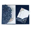 50pcs Laser Cut Rose Flowers Wedding Invitations Card With RSVP Cards Customize Envelope Birthday Mariage Baptism Party Supply