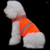 Abbigliamento per cani Outdoor ad alta visibilità Ventilare Accogliente gilet di sicurezza fluorescente per animali domestici Cappotto riflettente Servizio di giacca