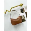 Shoulder Bags Designer 2024 new niche cowhide Ring-lattice dumpling bag braided hand handbag single shoulder diagonal leather fashion women's bag