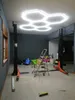 Customized 2.1*3M Honeycomb Led Light Garage Hexagon Lamp 110V-240V Tube Ceiling Lighting For Auto Car Body Repair Workshop