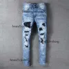 Pantaloni alla moda jeans da uomo refressed خطاب الهيب هوب ثقوب الدراجة النارية الدراجات الدنيم للرجال السراويل السوداء