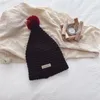 Berretti 49-53 centimetri 2024 Autunno E Inverno Spessore Ago A Punta Grande Palla di Lana Delle Ragazze Dei Ragazzi Fodera Caldo Cappello Lavorato A Maglia Del Bambino Beanie